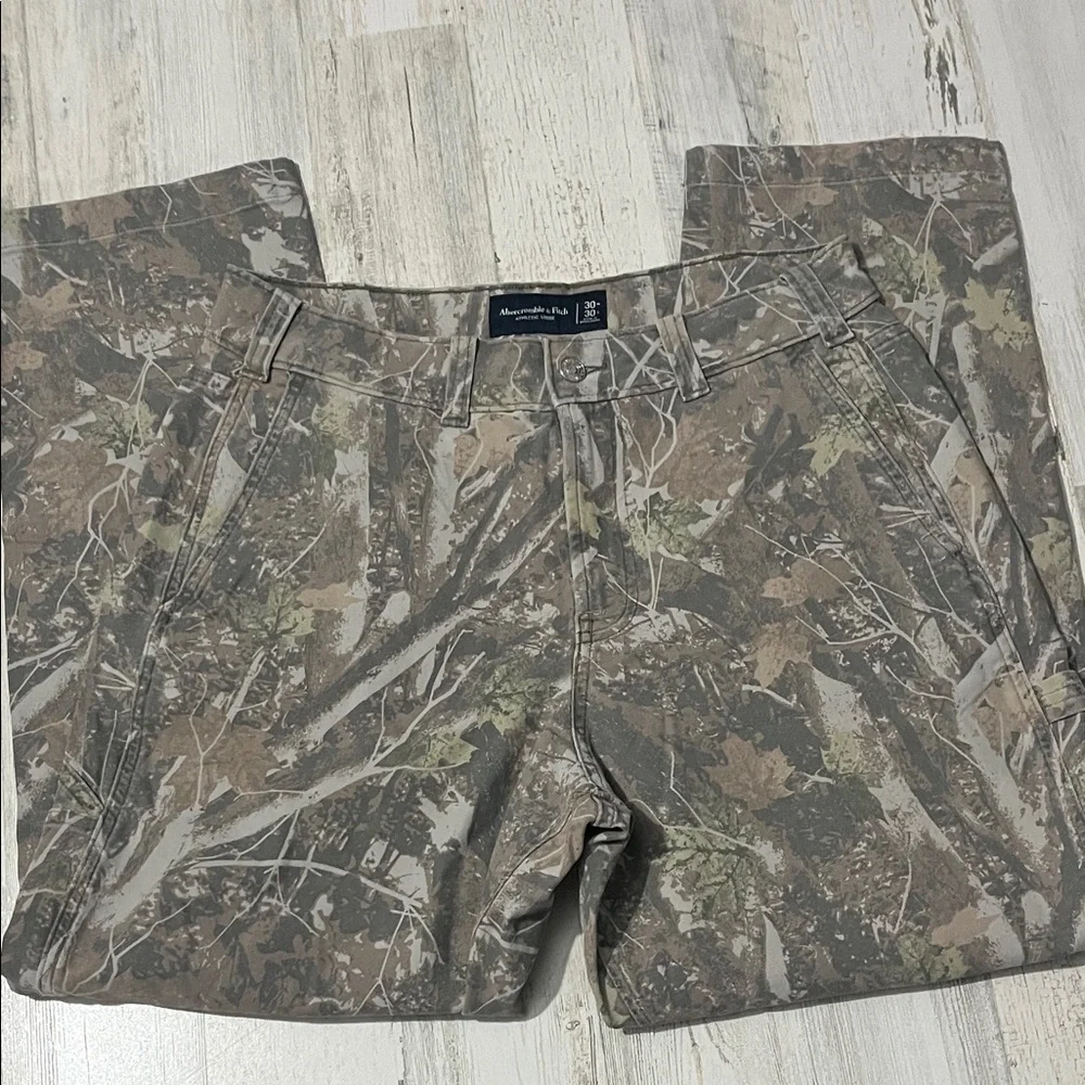 Abercrombie & Fitch Athletic Loose  Camouflage Men Pants Size 30 - Picture 6 of 14